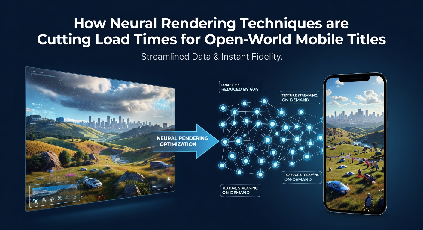 Developers demonstrate neural rendering optimization on a mobile open-world game environment with reduced asset streaming