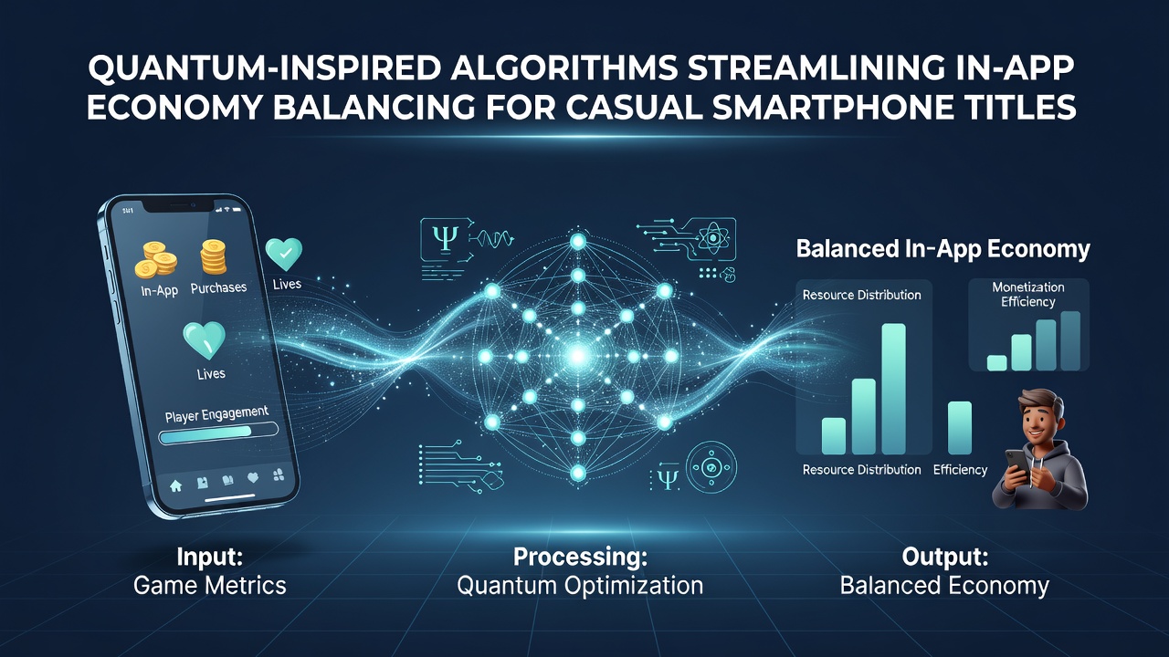 Smartphone displaying balanced in-app purchase options after quantum-inspired algorithm adjustments